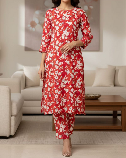 Gulnaar Bloom| 2-Pcs Lawn Suit